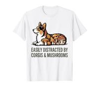Corgi Art Funghi Corgi Decor Cozy Corgi Lovers Corgis Maglietta