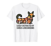 Corgi Art Funghi Corgi Decor Cozy Corgi Lovers Corgis Maglietta