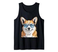 Corgi Art Occhiali da Sole Corgi Decor Cozy Corgi Lovers Corgis Canotta