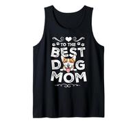Corgi Best Dog Mom Dogs Lovers Funny Mothers Day Canotta