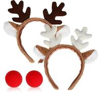 corgi butt Cerchietto con corna di renna, cerchietto, con corna di cervo, costume da renna, per feste di Halloween, feste di Natale, per donne e uomini