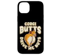 Corgi Butts Drive Me Nuts Funny Corgi Dog Lover Custodia per iPhone 14 Plus