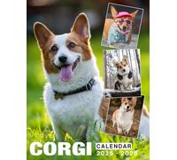 Corgi Calendar 2025 - 2026: 24 Months Jan 2025 to December 2026, 17" x 22" Opened, Thick & Sturdy Paper, Great Gift For Organizing & Planning, US Holidays