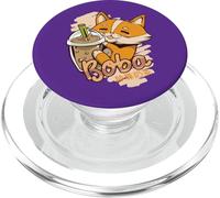 Corgi Cane Bere Boba Tea Giapponese Kawaii Carino Divertente PopSockets PopGrip per MagSafe