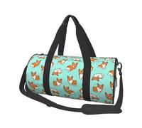 Corgi cane carino, Borsone da viaggio di grande capacità Borsa rotonda Borsa da viaggio sportiva Borsa da viaggio Borsa da fitness