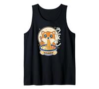 Corgi Cane Mangiare Ramen Tagliatelle Giapponese Kawaii Carino Divertente Canotta
