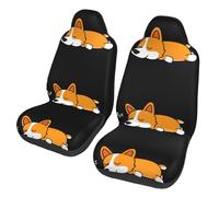 Corgi carino che dorme,Coprisedile per auto protezioni per sedili anteriori per auto, 2 pezzi