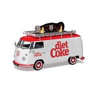 Corgi CC02747 Diet Coke Volkswagen Type 2 (T1) Pannello a Schermo Diviso Campervan, Bottiglia Gigante, Modello pressofuso della Collezione Coca-Cola, Multicolore, 1:43 Scale