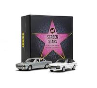 Corgi CC91992 Screen Stars, Ford Capri Mk2 2.0S Bianco Diamante, Jaguar XJ6 Serie 2 Argento Modello pressofuso