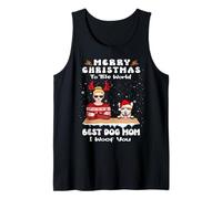 Corgi Christmas To The World Best Dog Mom Funny Xmas Canotta