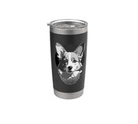 Corgi con collare RGB Ruth Bader Ginsburg Bicchiere termico in acciaio inox doppia parete