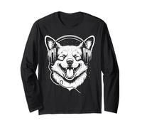 Corgi Con Cuffie DJ Musica Amante dei Cani Maglia a Manica