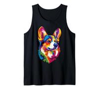 Corgi con i Colori dell'arcobaleno Cani Welsh Corgi Cardigan Canotta