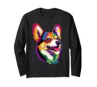 Corgi con i Colori dell'arcobaleno Cani Welsh Corgi Cardigan Maglia a Manica