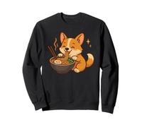 Corgi con Noodles Ramen Cane Kawaii Felpa