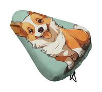 Corgi, coprisedile per bicicletta con cane, extra morbido e confortevole, protezione per la pioggia e il sole, copertura durevole antipolvere per mountain bike da città