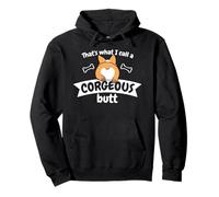 Corgi "Corgeous Butt" Esilarante Pet Dog Lover Divertente Gioco di parole Felpa con Cappuccio