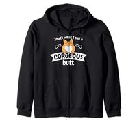 Corgi "Corgeous Butt" Esilarante Pet Dog Lover Divertente Gioco di parole Felpa con Cappuccio