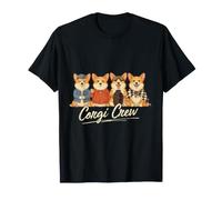 Corgi Crew Cani Welsh Corgi Compagni Buffi Maglietta