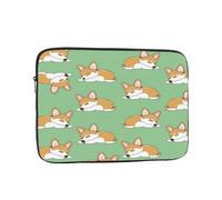 Corgi, custodia per computer portatile da 17 pollici, borsa per laptop con cane carino per donne e uomini, borsa da trasporto per computer aziendale resistente all'acqua, custodia antiurto per