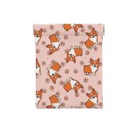Corgi dei cartoni animati, Spremere il portafoglio superiore da donna Borsa portaoggetti Piccola portamonete Portamonete