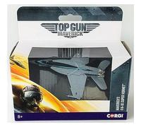 Corgi Diecast Top Gun Maverick's F/A-18 Super Hornet Fit The Box Scale Aircraft Display Model CP90601, Blu
