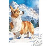 Corgi Dog Art Print-1 Jigsaw Puzzle Impossible 1000 Pezzi Decorazione Per La Casa. Rilassamento E Intelligence Per Adulti E Bambini Da 12 Anni 52x38cm/1000pcs