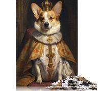 Corgi Dog Cute Jigsaw Puzzle Impossibili 1000 Pezzi Decorazione Per La Casa. Rilassamento E Intelligence Per Adulti E Ragazzi Da 14 Anni 1000pcs (75x50cm)