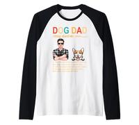 Corgi Dog Dad Definition for Daddy Funny Fathers Day Maglia con Maniche Raglan