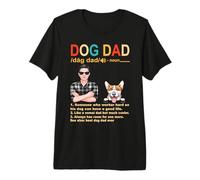 Corgi Dog Dad Definition for Daddy Funny Fathers Day Maglietta Premium