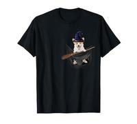 Corgi Dog in The Pocket Witch Hat Halloween Maglietta