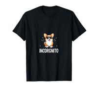 Corgi Dog Incognito Cane Simpatico Maglietta