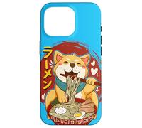 Corgi-Dog Mangiare Ciotola di Ramen Pho Noodle Soup Giappone Kawaii Custodia per iPhone 16 Pro