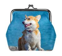 Corgi Dog Pet Animal Simpatico portamonete con fibbia marina