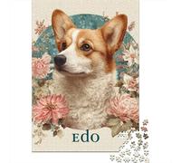 Corgi Dog Portrait Art Puzzle Impossible 1000Pcs Decorazione Per La Casa. Giochi Rilassamento E Intelligence Per Adulti E Ragazzi Da 14 Anni 52x38cm/1000pcs