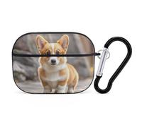 Corgi Dogs - Custodia protettiva per AirPods Pro con anello portachiavi, custodia protettiva rigida per AirPods Pro di seconda generazione, per donne e uomini, facile da aprire, protezione completa
