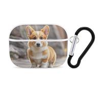 Corgi Dogs - Custodia protettiva per AirPods Pro con anello portachiavi, custodia protettiva rigida per AirPods Pro di seconda generazione, per donne e uomini, facile da aprire, protezione completa