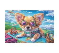 Corgi Floral Forest Puzzle 1000 Pezzi Collezione Multicolore Paesaggi Happy Time Classici Rompicapo Per Amanti Del Puzzle Adulti Regalo Festa Aziendale 1000 PCS