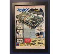 Corgi Giocattoli con Cornice 267 Batman Batmobile 1966 A4 Misura Poster Opuscolo