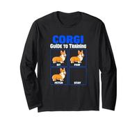 Corgi Guide To Training Funny Corgi Lover Maglia a Manica