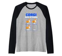 Corgi Guide To Training Funny Corgi Lover Maglia con Maniche Raglan