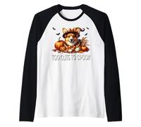 Corgi Halloween Puppy Is Too Cute To Spook for Dog Mom Maglia con Maniche Raglan