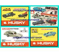 Corgi Husky Juniors Bond Batmobile Crimebusters Uncle Set Di 4 Poster Volantini