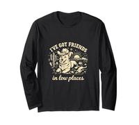 Corgi “I've Got Friends in Low Places” Cute Dog Maglia a Manica