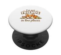 Corgi “I've Got Friends in Low Places” Cute Dog PopSockets PopGrip Adesivo