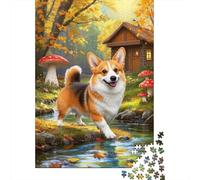 Corgi Jigsaw for Adults 1000Pc Brainteasing Games Birthday Gifts Challenge 1000pcs (75x50cm)