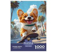 Corgi Jigsaw Puzzle Impossibili 1000Pcs Decorazione Per La Casa. Giochi Rilassamento E Intelligence Per Adulti E Ragazzi Da 14 Anni 70x50cm/1000pcs