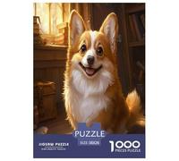 Corgi Jigsaw Puzzle Impossibili 1000Pcs Decorazione Per La Casa. Giochi Rilassamento E Intelligence Per Adulti E Ragazzi Da 14 Anni 38x26cm/1000pcs