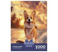 Corgi Jigsaw Puzzle Impossibili 1000Pcs Decorazione Per La Casa. Rilassamento E Intelligence Per Adulti E Bambini Da 12 Anni 70x50cm/1000pcs