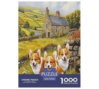 Corgi Jigsaw Puzzle Impossible 1000 Pezzi Decorazione Per La Casa. Rilassamento E Intelligence Per Adulti E Ragazzi Da 14 Anni 70x50cm/1000pcs
